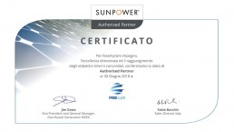 Certificato Sunpower